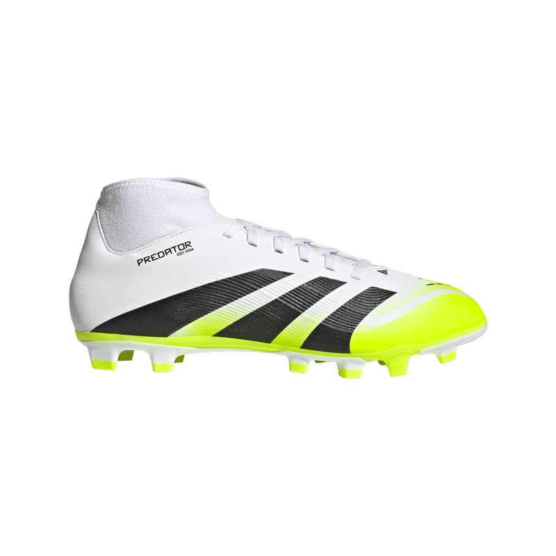 Guayos-adidas-para-hombre-Predator-Club-Sock-para-futbol-color-blanco.-Lateral-Externa-Derecha