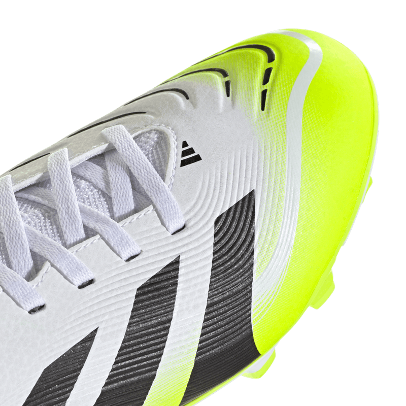 Guayos-adidas-para-hombre-Predator-Club-Sock-para-futbol-color-blanco.-Lateral-Y-Suela