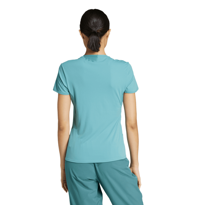 Camiseta-Manga-Corta-adidas-para-mujer-Adizero-E-Tee-para-correr-color-azul.-Detalle-Posterior