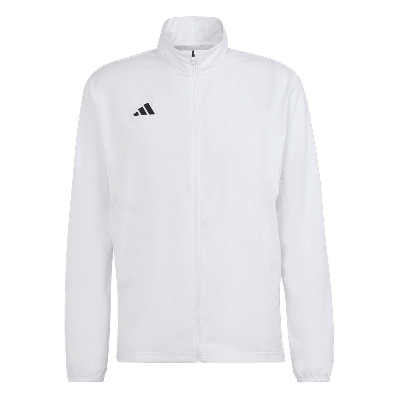 Chaqueta-adidas-para-hombre-Adizero-E-Jckt-para-correr-color-blanco.-Frontal-Sobre-Modelo