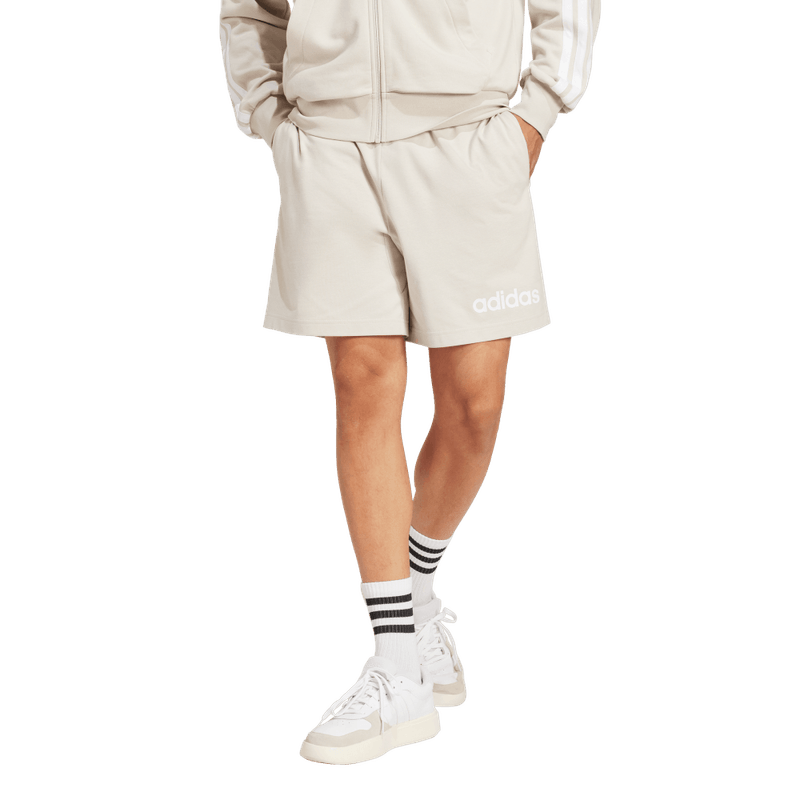 Pantaloneta-adidas-para-hombre-M-Lin-Sj-Sho-para-moda-color-beige.-Lateral-Derecho-Sin-Modelo