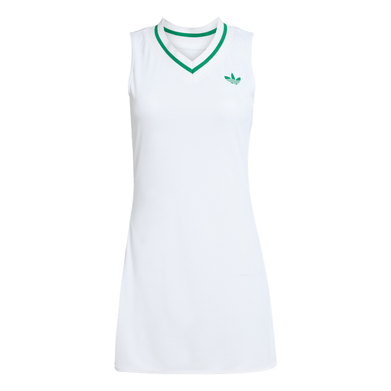 Vestido-adidas-para-mujer-Wow-Dress-Pro-para-tenis-color-blanco.-Frontal-Sobre-Modelo
