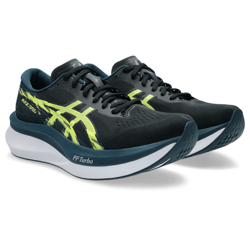 Tenis-asics-para-hombre-Magic-Speed-4-para-correr-color-negro.-Par-Alineados