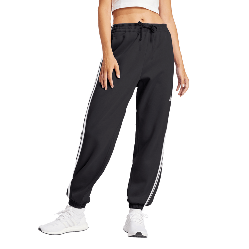 Adidas Pantalon Essentials French Terry Cuffed negro de mujer lifestyle