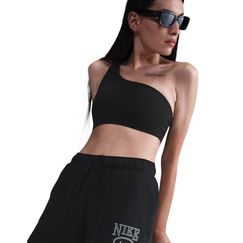 Pantaloneta-nike-para-mujer-W-Nsw-Club-Flc-Ft-Mr-4-Gx-Sht-para-moda-color-negro.-Detalle-1