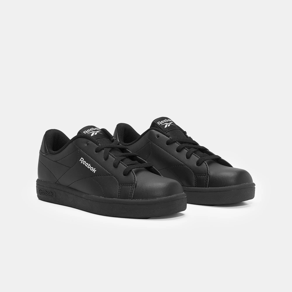 Tenis-reebok-para-niño-Reebok-Court-Clean-para-moda-color-negro.-Lateral-Interna-Izquierda