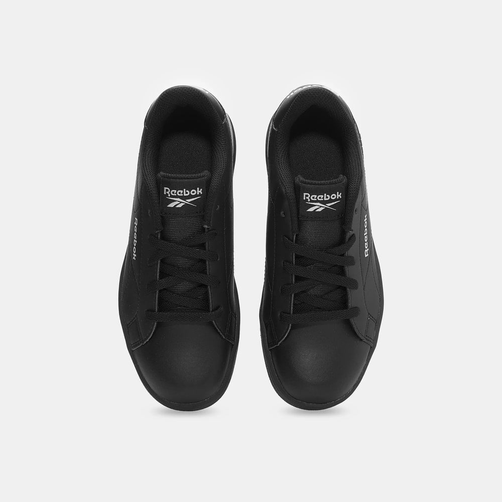 Tenis-reebok-para-niño-Reebok-Court-Clean-para-moda-color-negro.-Capellada