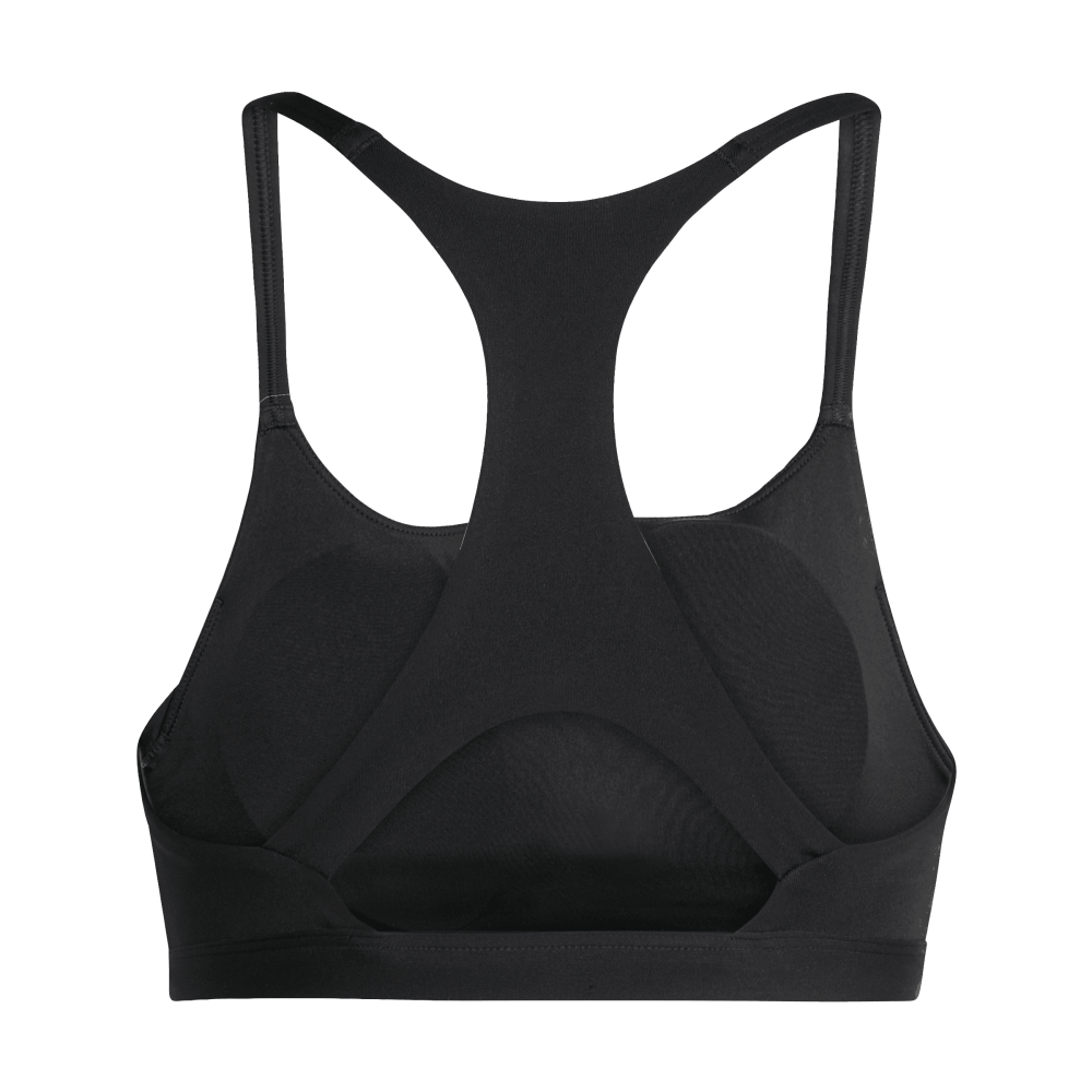 Top-adidas-para-mujer-Optime-Essentials-para-entrenamiento-color-negro.-Frente-Sobre-Modelo