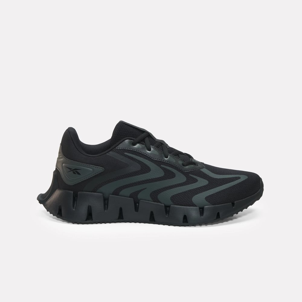 Tenis-reebok-para-hombre-Zig-Rise-para-correr-color-negro.-Lateral-Externa-Derecha