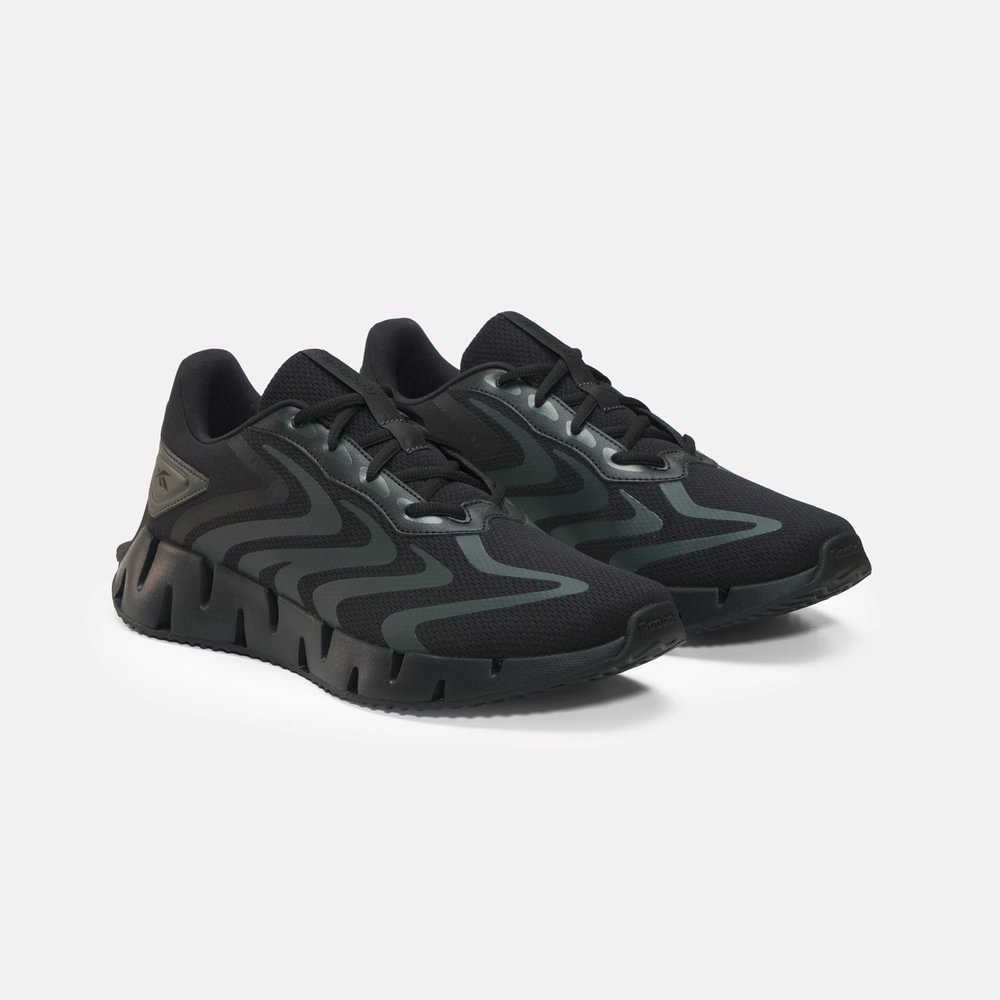 Tenis-reebok-para-hombre-Zig-Rise-para-correr-color-negro.-Lateral-Interna-Izquierda