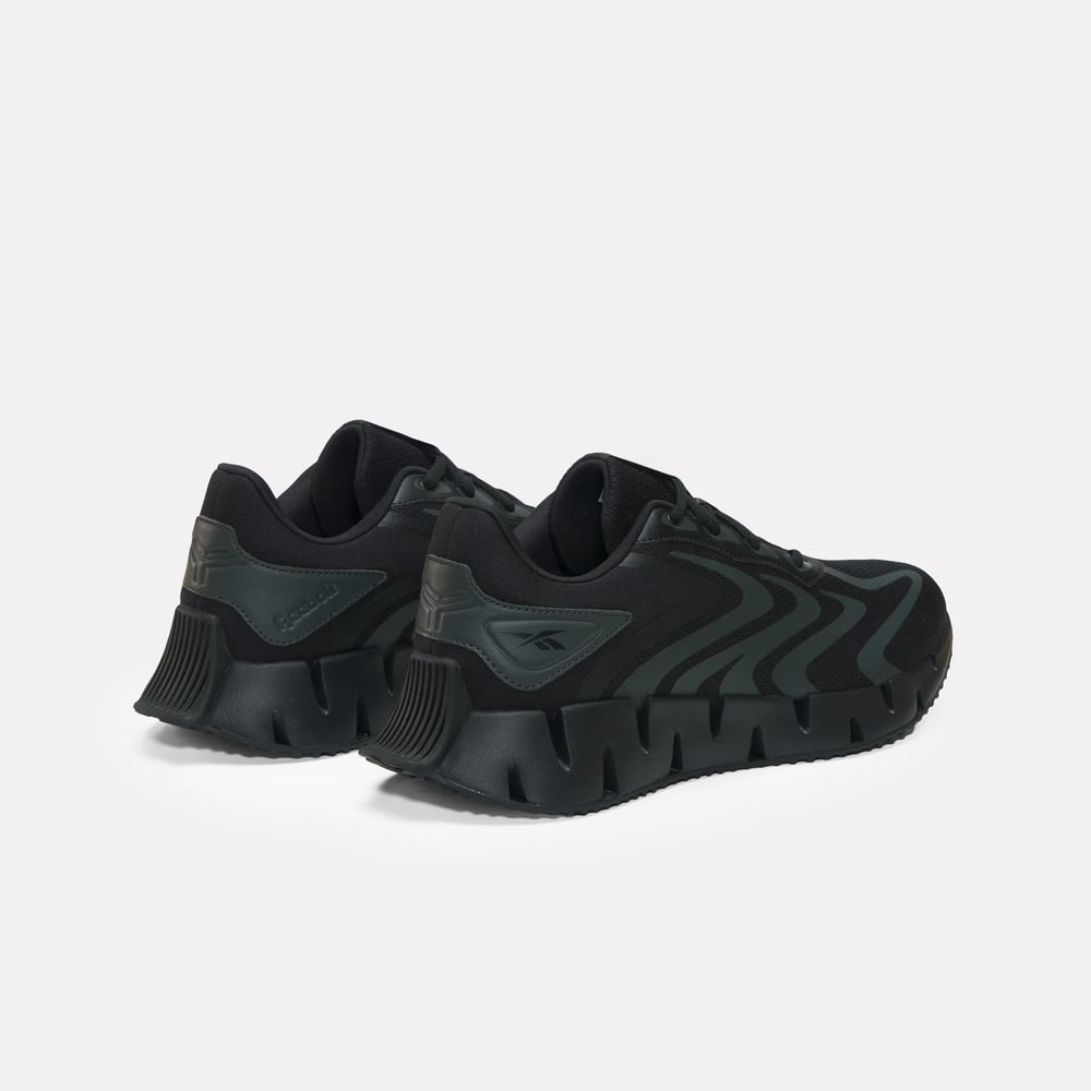 Tenis-reebok-para-hombre-Zig-Rise-para-correr-color-negro.-Suela