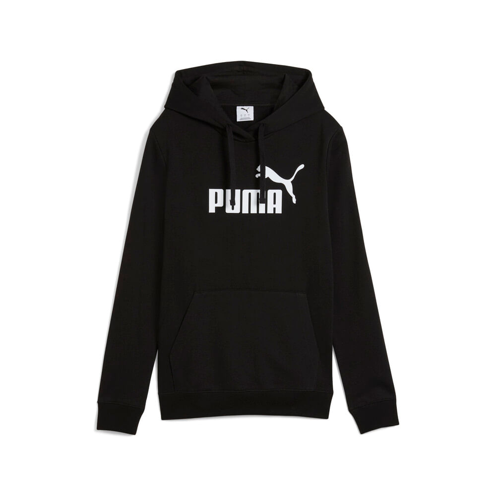 Hoodie-puma-para-mujer-Ess-No.-1-Logo-Hoodie-Tr-W-para-moda-color-negro.-Frente-Sin-Modelo