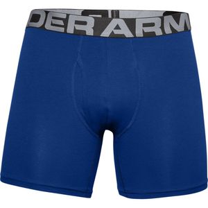 UA Charged Cotton 6In 3 Pack Ropa Interior 3 Pack azul de hombre para entrenamiento