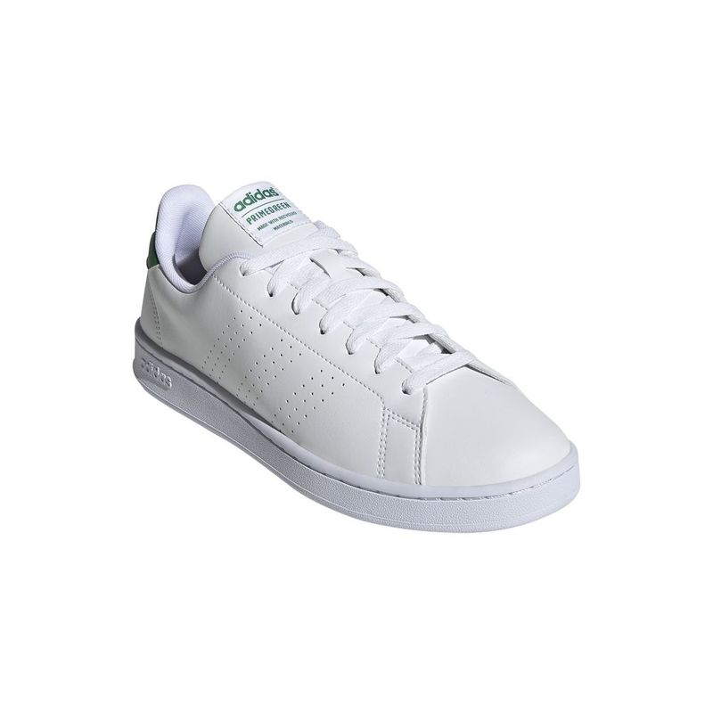 Tenis-adidas-para-hombre-Advantage-para-moda-color-blanco.-Borde-Externo