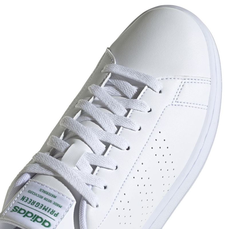 Tenis-adidas-para-hombre-Advantage-para-moda-color-blanco.-Detalle-2