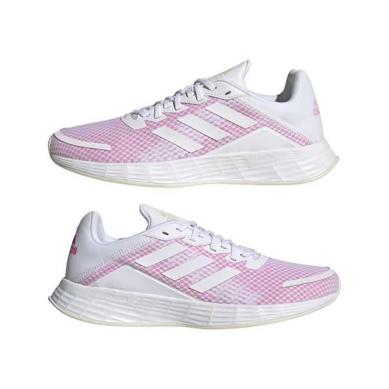 Tenis-adidas-para-mujer-Duramo-Sl-para-correr-color-blanco.-Par-Alineados