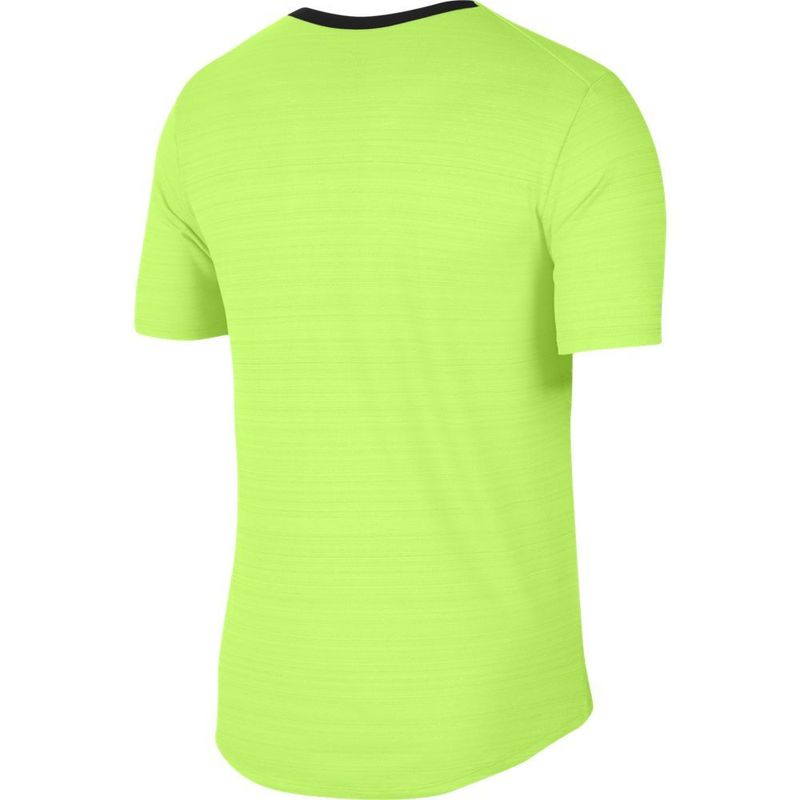Camiseta-Manga-Corta-nike-para-hombre-M-Nk-Df-Miler-Top-Ss-para-correr-color-verde.-Reverso-Sin-Modelo