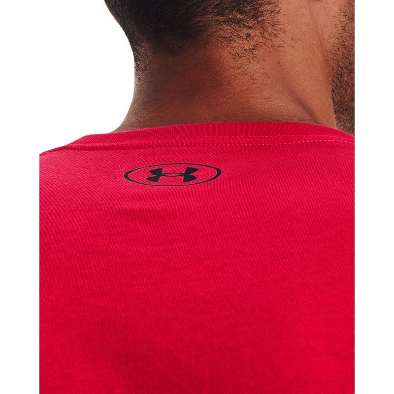 Camiseta-Manga-Corta-under-armour-para-hombre-Ua-Boxed-Sportstyle-Ss-para-entrenamiento-color-rojo.-Cuello