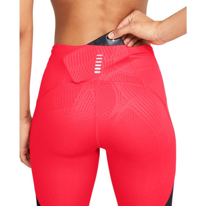 Capri-under-armour-para-mujer-W-Ua-Fly-Fast-Printed-Speed-Capri-para-correr-color-rojo.-Bolsillo