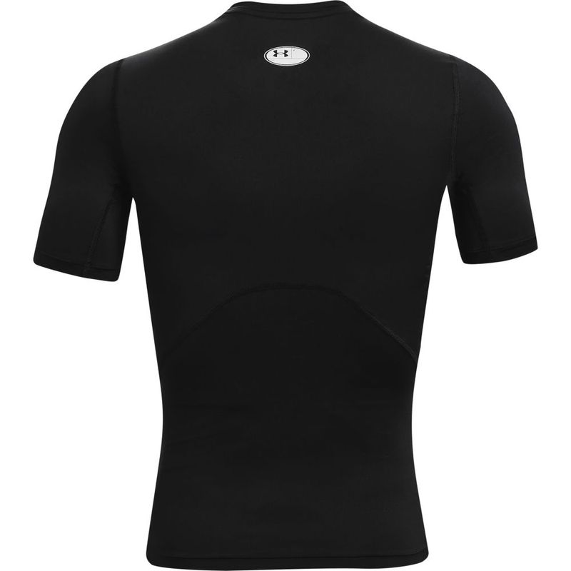 Camiseta-De-Compresion-under-armour-para-hombre-Ua-Hg-Armour-Comp-Ss-para-entrenamiento-color-negro.-Reverso-Sin-Modelo