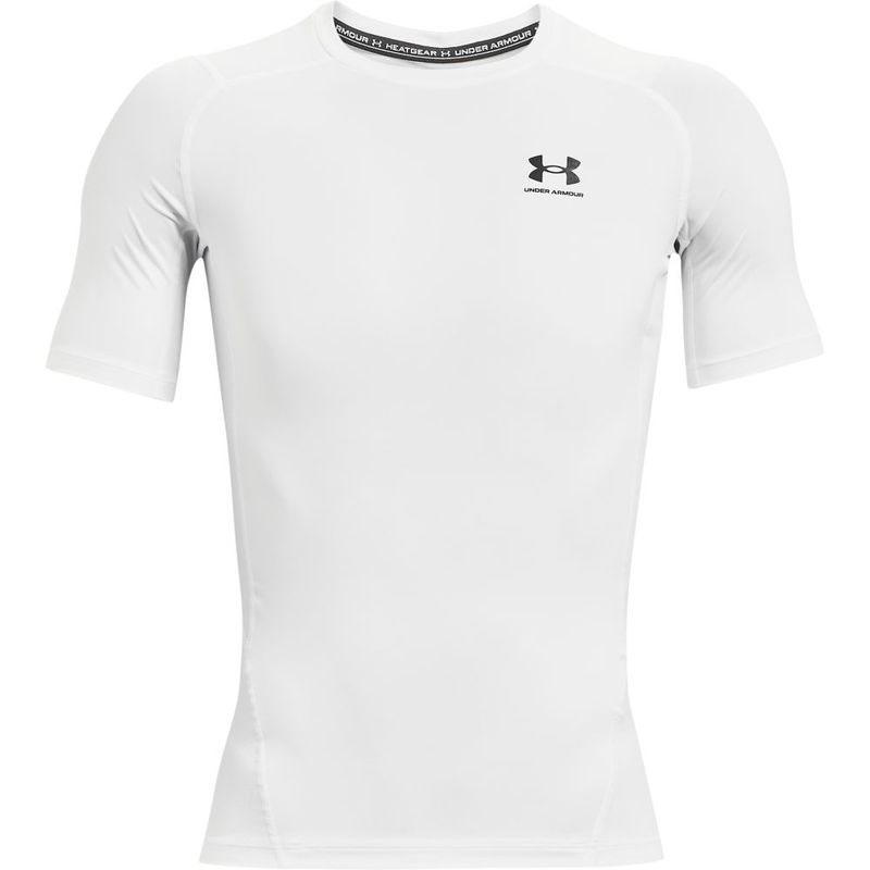 Camiseta-De-Compresion-under-armour-para-hombre-Ua-Hg-Armour-Comp-Ss-para-entrenamiento-color-blanco.-Frente-Sin-Modelo