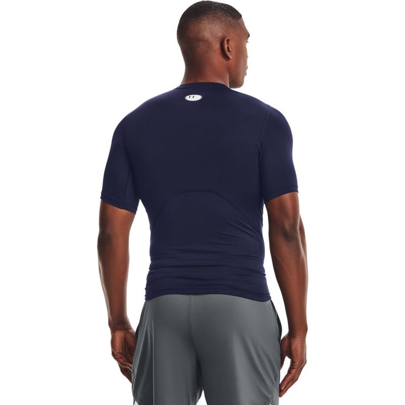 Camiseta-De-Compresion-under-armour-para-hombre-Ua-Hg-Armour-Comp-Ss-para-entrenamiento-color-azul.-Reverso-Sobre-Modelo