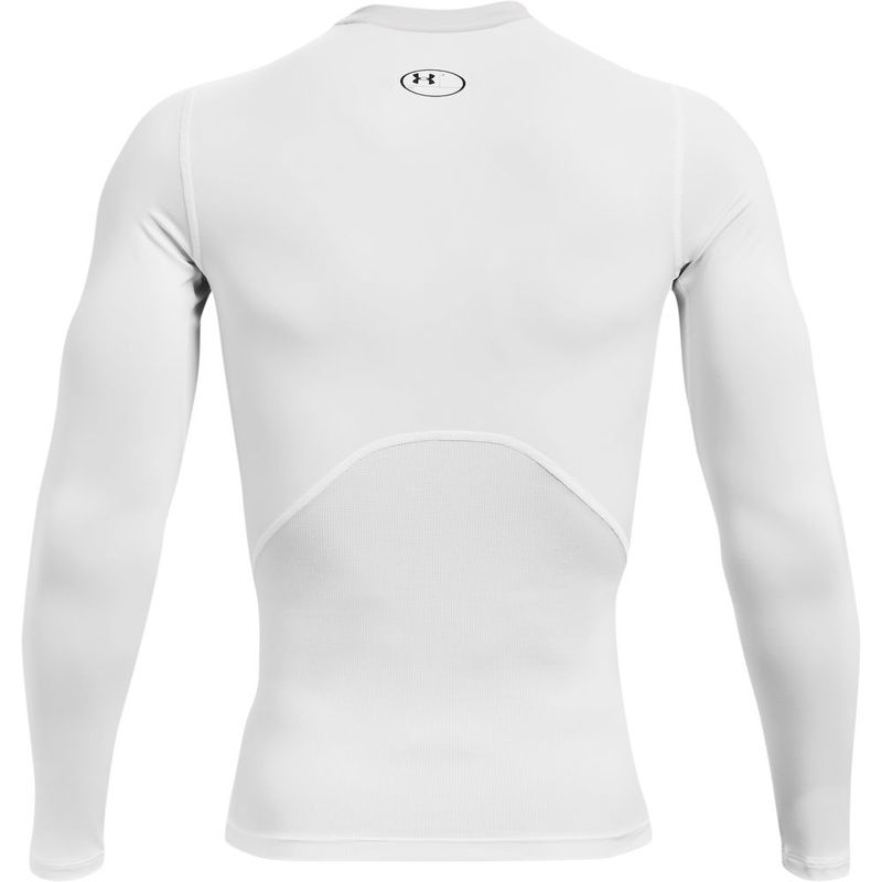 Camiseta-De-Compresion-under-armour-para-hombre-Ua-Hg-Armour-Comp-Ls-para-entrenamiento-color-blanco.-Reverso-Sin-Modelo