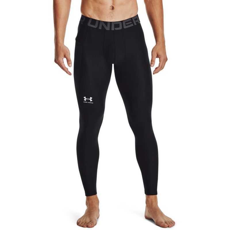 Licra-under-armour-para-hombre-Ua-Hg-Armour-Leggings-para-entrenamiento-color-negro.-Frente-Sobre-Modelo