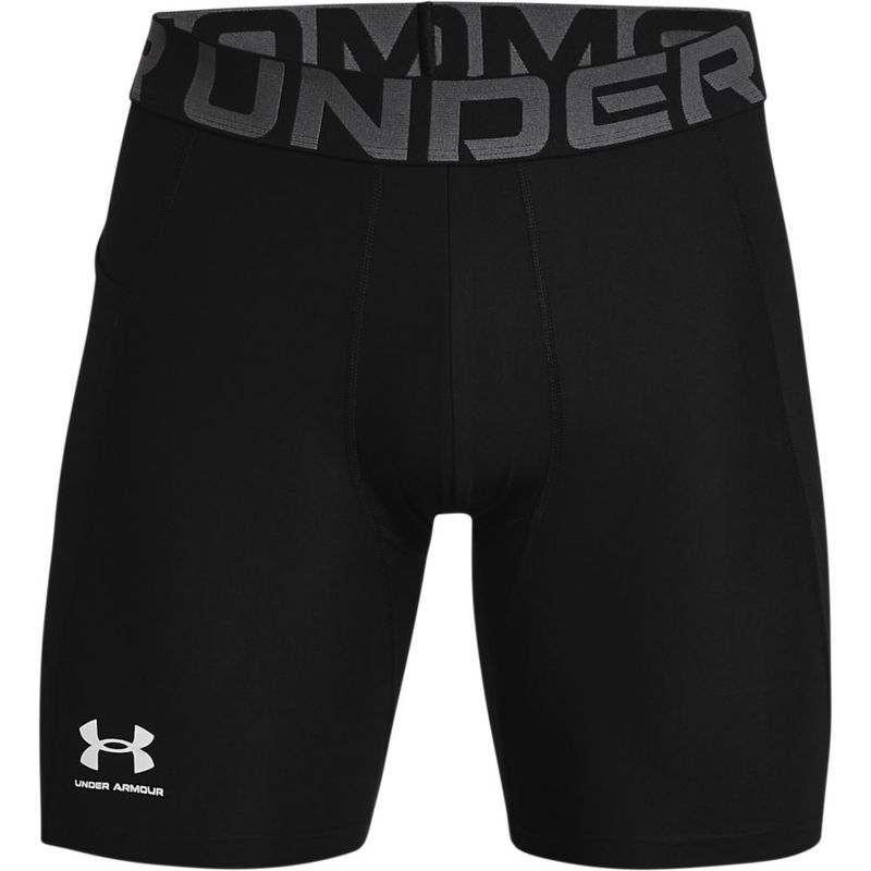 Pantaloneta-under-armour-para-hombre-Ua-Hg-Armour-Shorts-para-entrenamiento-color-negro.-Frente-Sin-Modelo