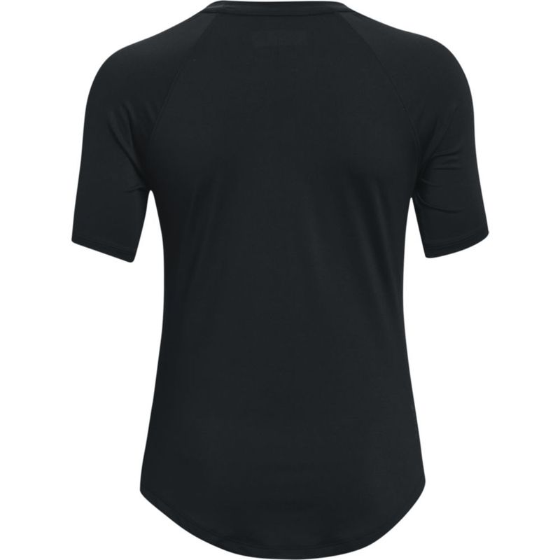Camiseta-Manga-Corta-under-armour-para-mujer-Ua-Rush-Ss-para-entrenamiento-color-negro.-Reverso-Sin-Modelo