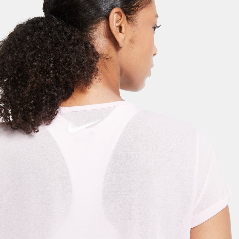 Camiseta-Manga-Corta-nike-para-mujer-W-Nk-Icnclsh-Ss-para-correr-color-rosado.-Detalle-Sobre-Modelo-1