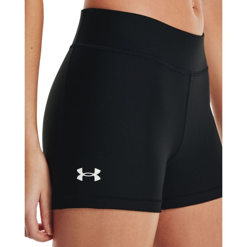 Pantaloneta-under-armour-para-mujer-Hg-Armour-Mid-Rise-Shorty-para-entrenamiento-color-negro.-Detalle-Sobre-Modelo-1