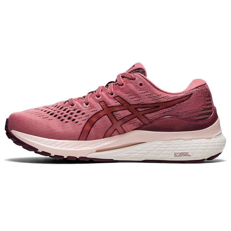 Tenis-asics-para-mujer-Gel-Kayano-28-para-correr-color-rosado.-Lateral-Interna-Izquierda
