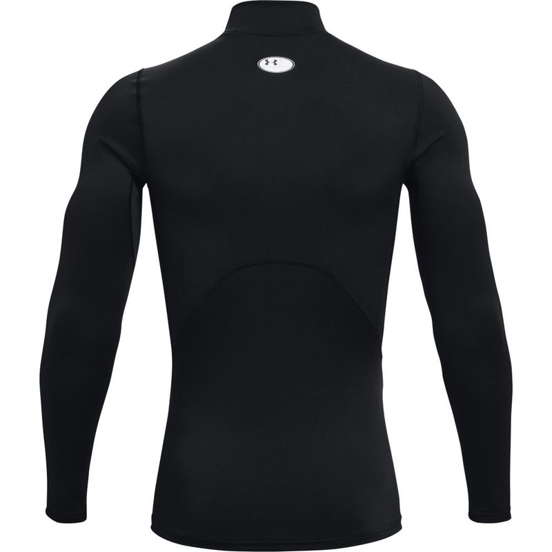 Camiseta-De-Compresion-under-armour-para-hombre-Ua-Cg-Armour-Comp-Mock-para-entrenamiento-color-negro.-Reverso-Sin-Modelo