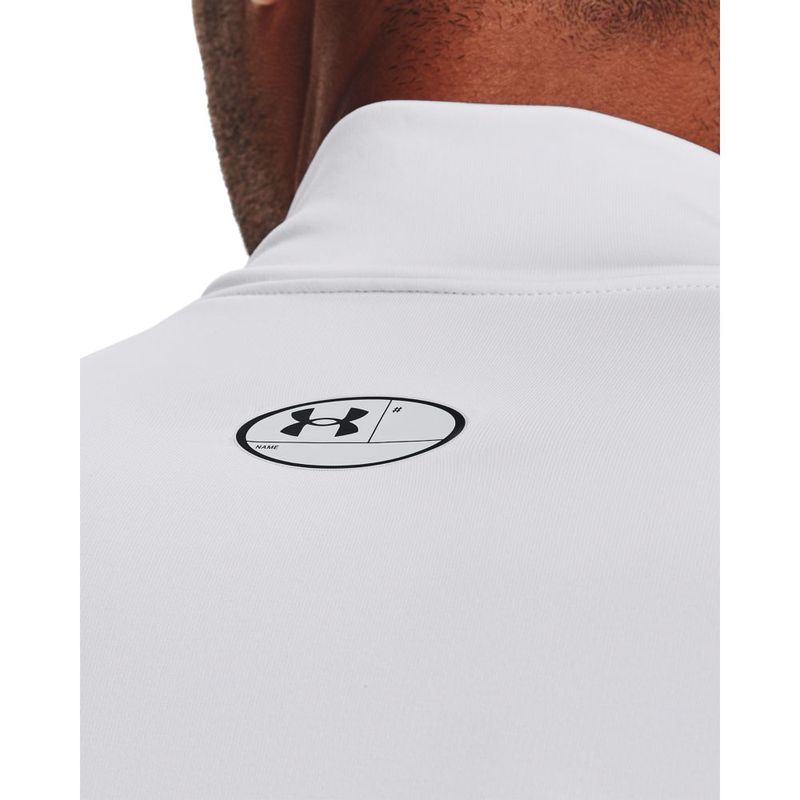 Camiseta-De-Compresion-under-armour-para-hombre-Ua-Cg-Armour-Comp-Mock-para-entrenamiento-color-blanco.-Detalle-Sobre-Modelo-3