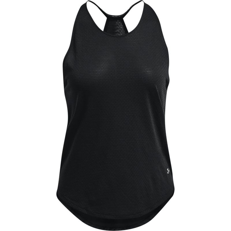 Camiseta-Manga-Sisa-under-armour-para-mujer-Ua-Streaker-Tank-para-correr-color-negro.-Frente-Sin-Modelo
