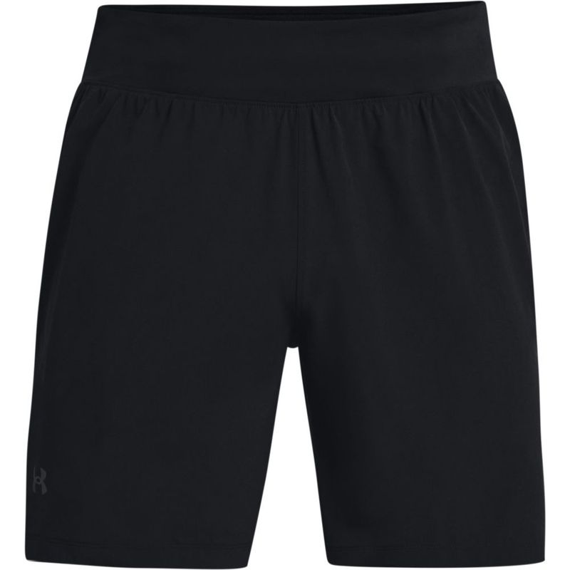 Pantaloneta-under-armour-para-hombre-Ua-Speedpocket-7-Short-para-correr-color-negro.-Frente-Sin-Modelo