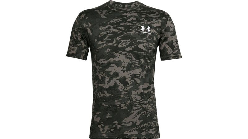 Camiseta UNDER ARMOUR Hombre Militar Verde Negra - 1357727-001