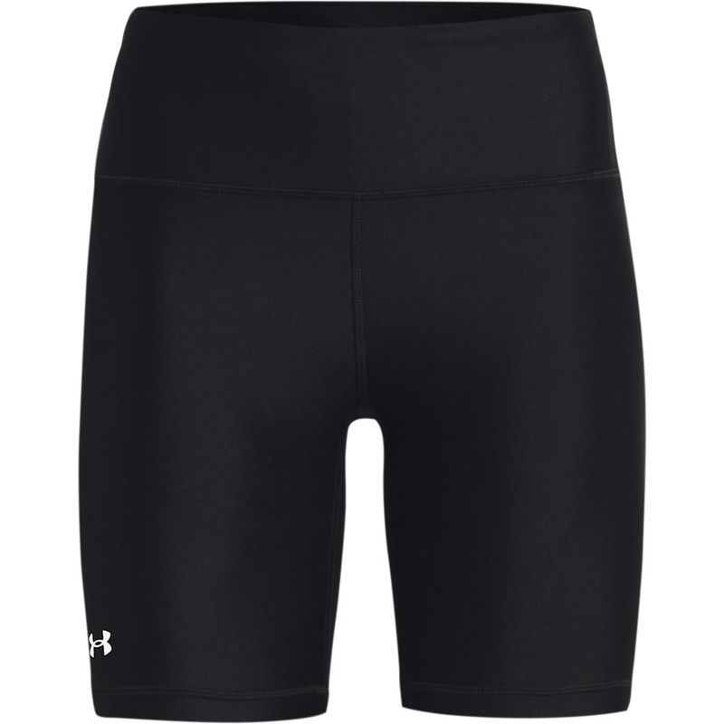 Pantaloneta-under-armour-para-mujer-Hg-Armour-Bike-Short-para-entrenamiento-color-negro.-Frente-Sin-Modelo