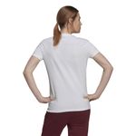 Camiseta-Manga-Corta-adidas-para-mujer-W--Snwflk-Prl-T-para-moda-color-blanco.-Reverso-Sobre-Modelo