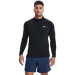 Camiseta-Manga-Larga-under-armour-para-hombre-Ua-Streaker-Half-Zip-para-correr-color-negro.-Frente-Sobre-Modelo