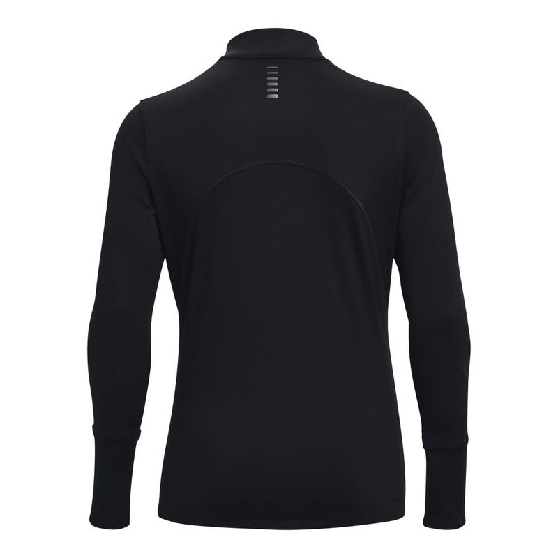 Camiseta-Manga-Larga-under-armour-para-mujer-Ua-Qualifier-Run-2.0-1-2-Zip-para-correr-color-negro.-Reverso-Sin-Modelo