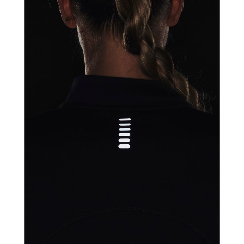 Camiseta-Manga-Larga-under-armour-para-mujer-Ua-Qualifier-Run-2.0-1-2-Zip-para-correr-color-negro.-Reflectores