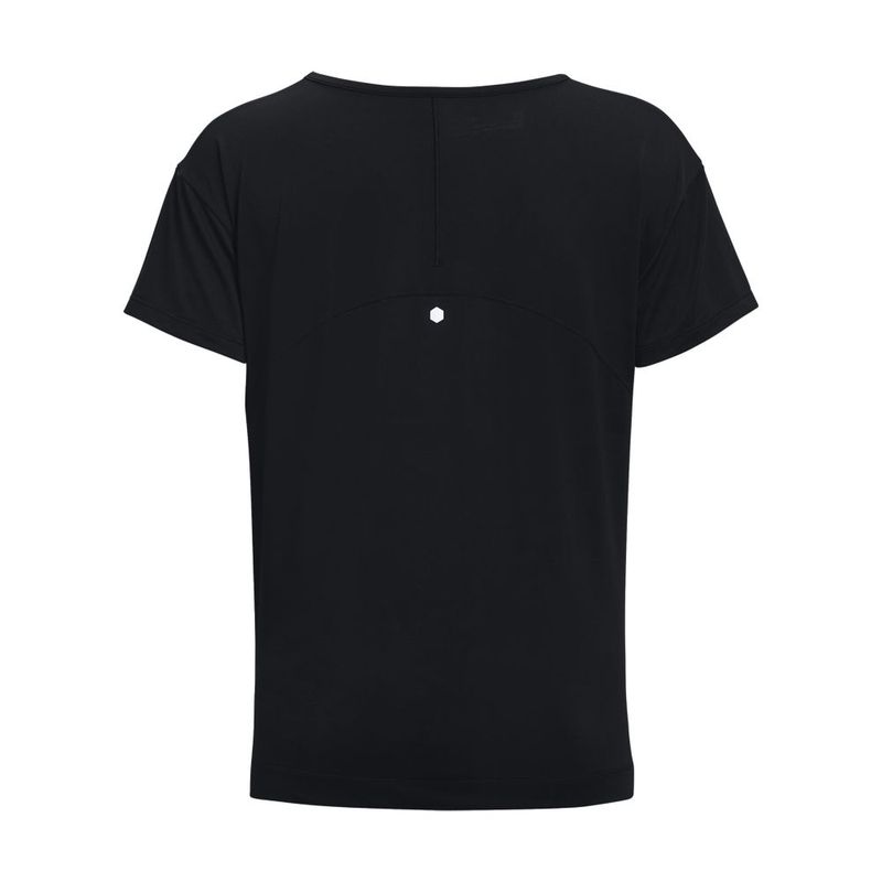 Camiseta-Manga-Corta-under-armour-para-mujer-Ua-Rush-Energy-Core-Ss-para-entrenamiento-color-negro.-Reverso-Sin-Modelo