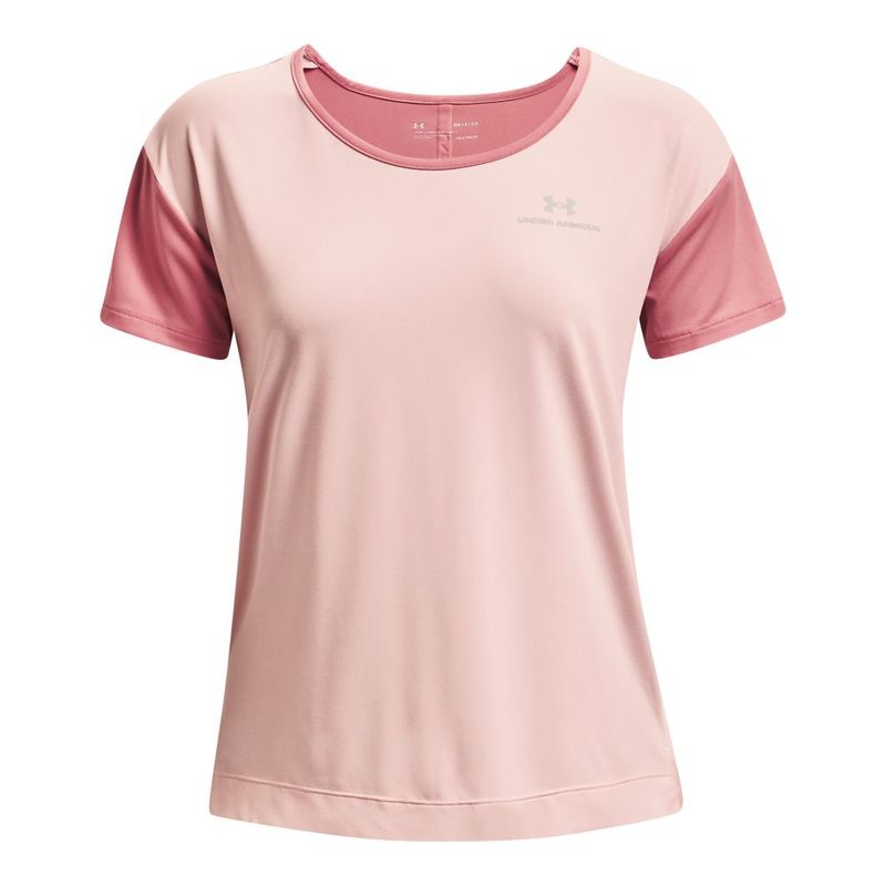 Camiseta-Manga-Corta-under-armour-para-mujer-Ua-Rush-Energy-Novelty-Ss-para-entrenamiento-color-rosado.-Frente-Sin-Modelo
