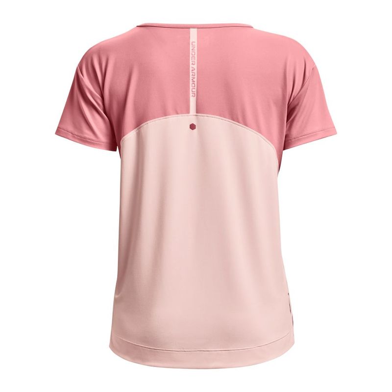 Camiseta-Manga-Corta-under-armour-para-mujer-Ua-Rush-Energy-Novelty-Ss-para-entrenamiento-color-rosado.-Reverso-Sin-Modelo