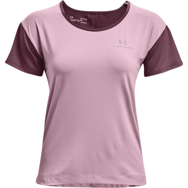 Camiseta-Manga-Corta-under-armour-para-mujer-Ua-Rush-Energy-Novelty-Ss-para-entrenamiento-color-rosado.-Frente-Sin-Modelo