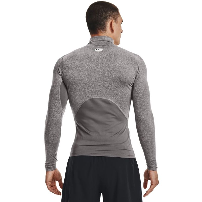 Camiseta-De-Compresion-under-armour-para-hombre-Ua-Cg-Armour-Comp-Mock-para-entrenamiento-color-gris.-Reverso-Sobre-Modelo