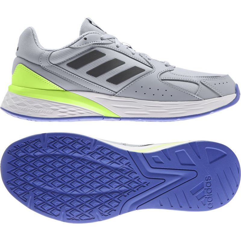 Tenis-adidas-para-hombre-Response-Run-para-correr-color-gris.-Lateral-Y-Suela