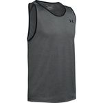 Camiseta-Manga-Sisa-under-armour-para-hombre-Ua-Tech-2.0-Tank-para-entrenamiento-color-gris.-Frente-Sin-Modelo